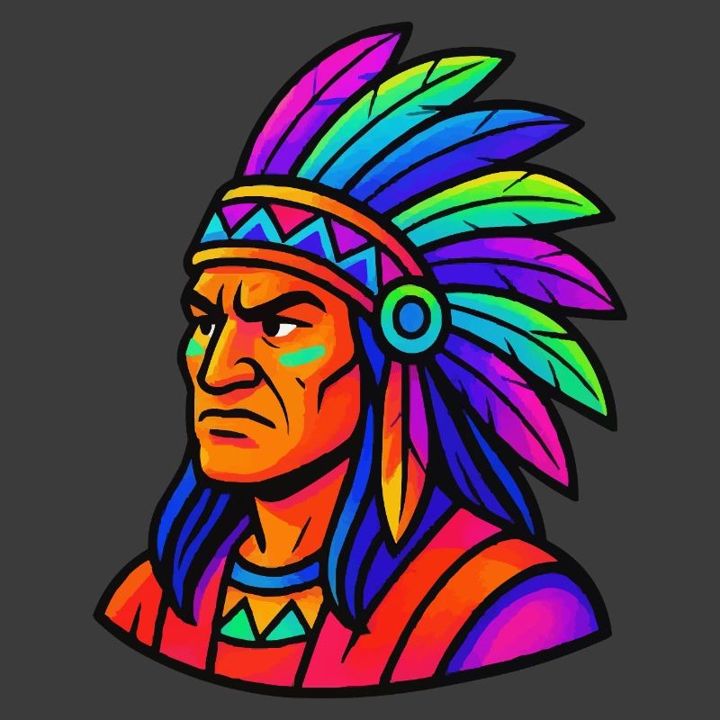 Häuptling Indianer Comic