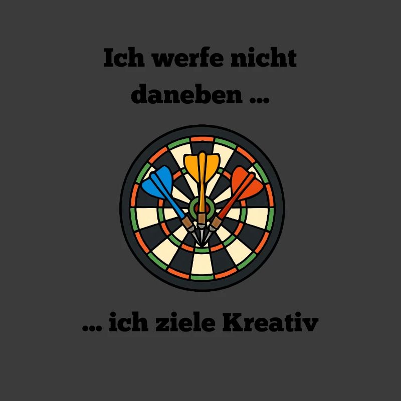 Dartboard Farbkreis mit Darts