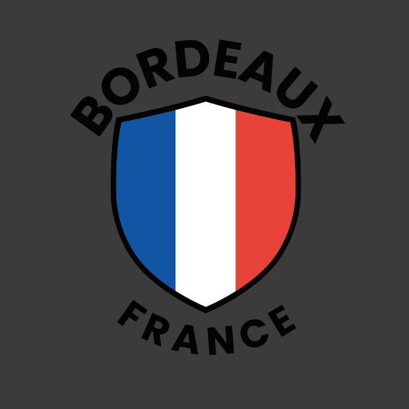 Conception du bouclier du drapeau français