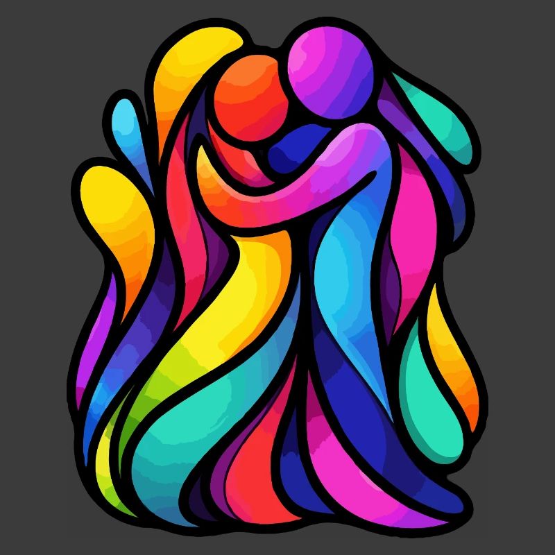 Colorful Dancing Figures