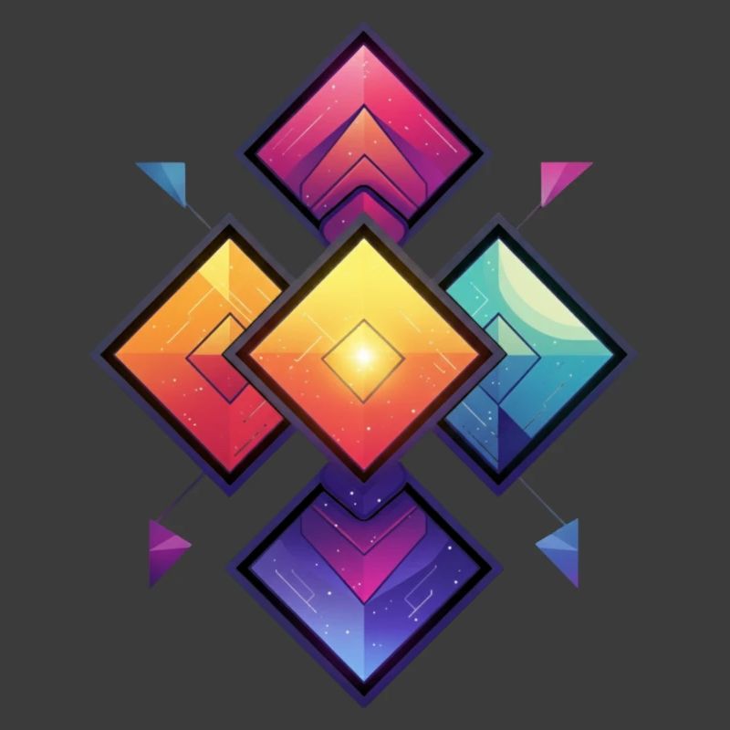 Regenbogen Diamant Kaleido