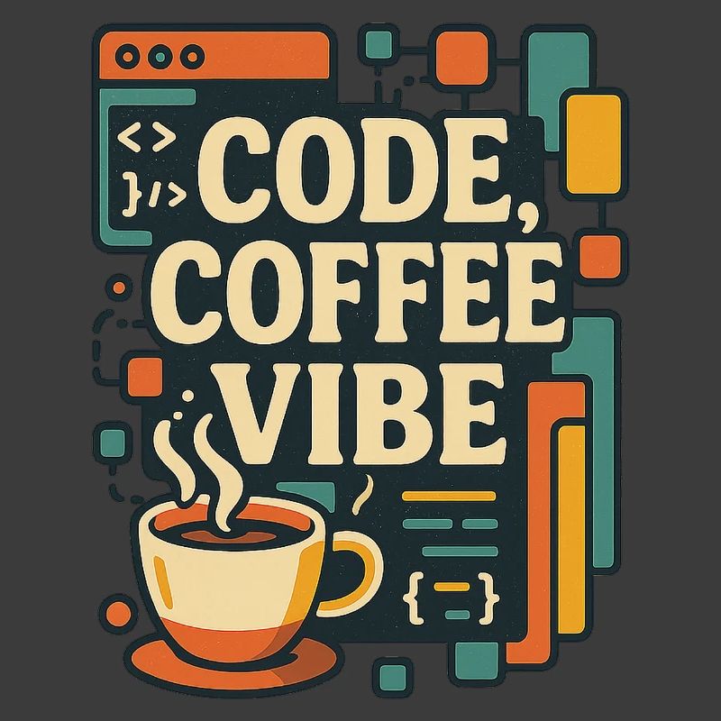 Code Coffee Vibe – T-shirt Programmeur drôle