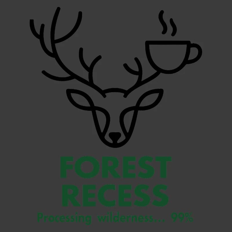 Cerf avec Coupe dans la forêt