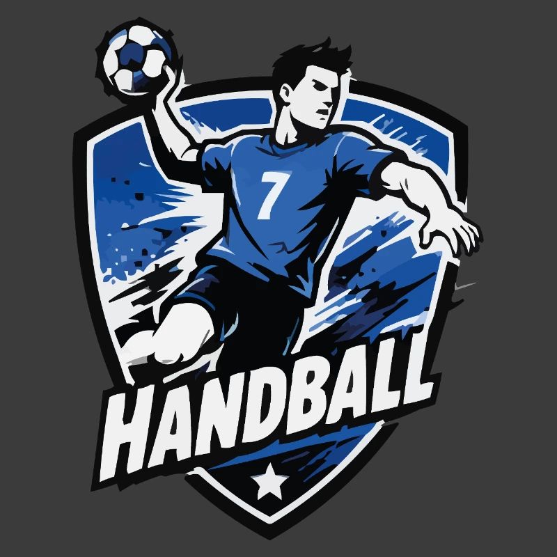 Bouclier bleu de l’attaquant de handball