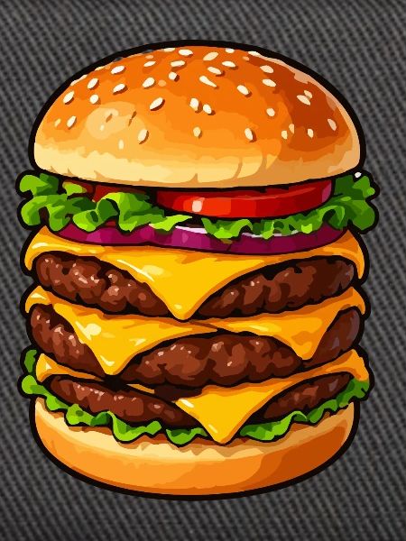 Dreifacher Cheeseburger Kraft