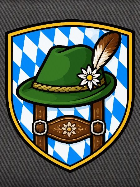 Bayerisches Edelweiß Schild