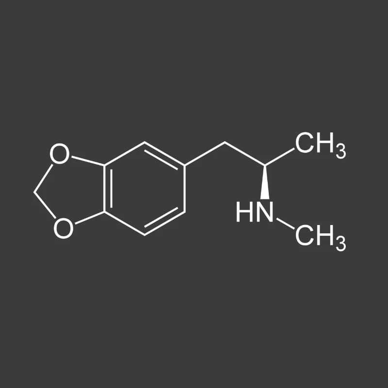 Structural formula MDMA