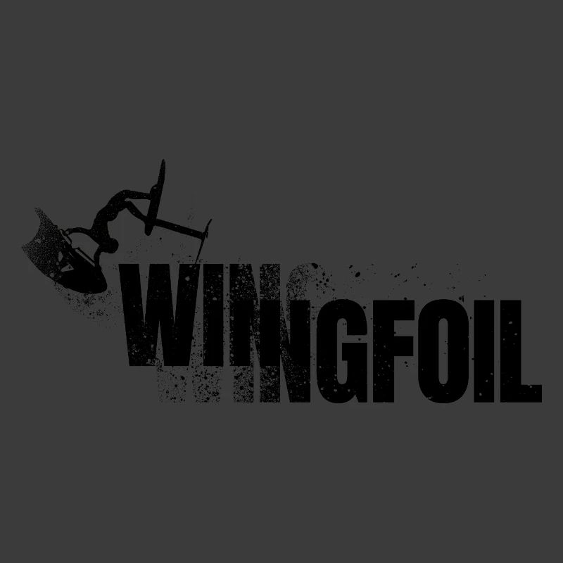 Wingfoiler avec lettrage