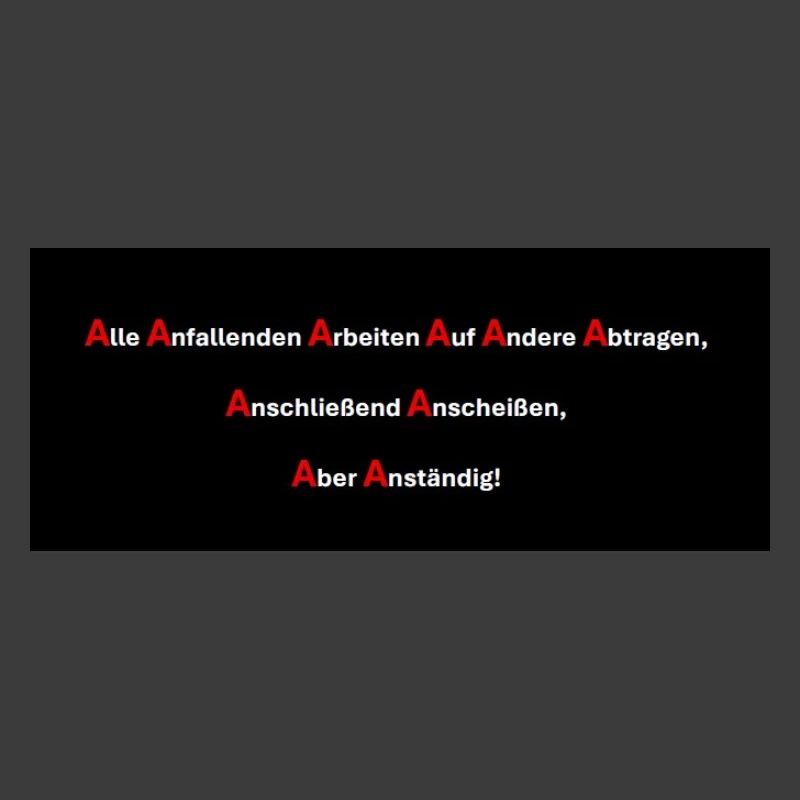 10 A's der Arbeit
