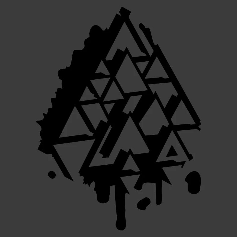 abstract Graffiti Triangle
