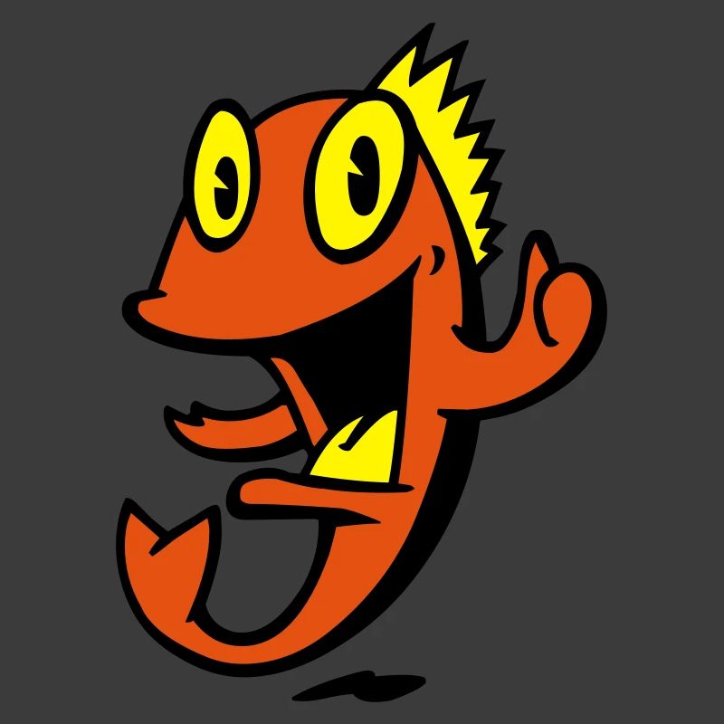 Marine lächelnder Fisch
