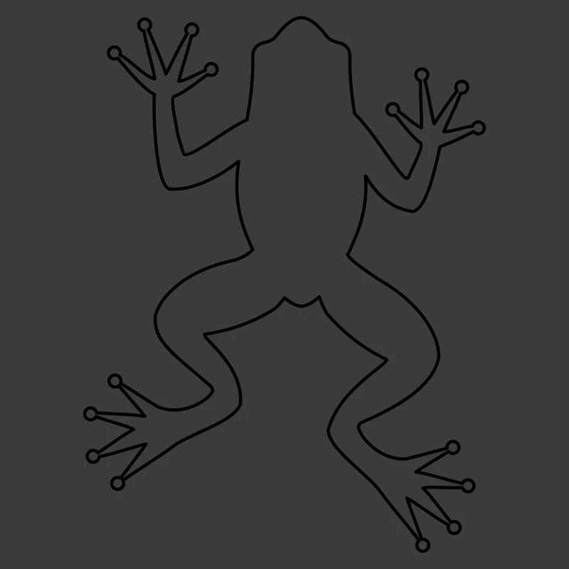Frog toad tree frog silhouette