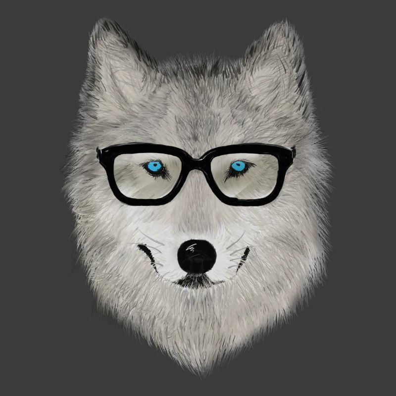 Wildtier mit Brille V02
