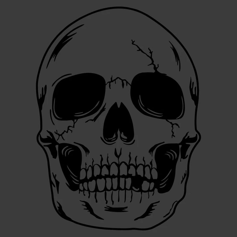 Schädelkopf des Skeletts