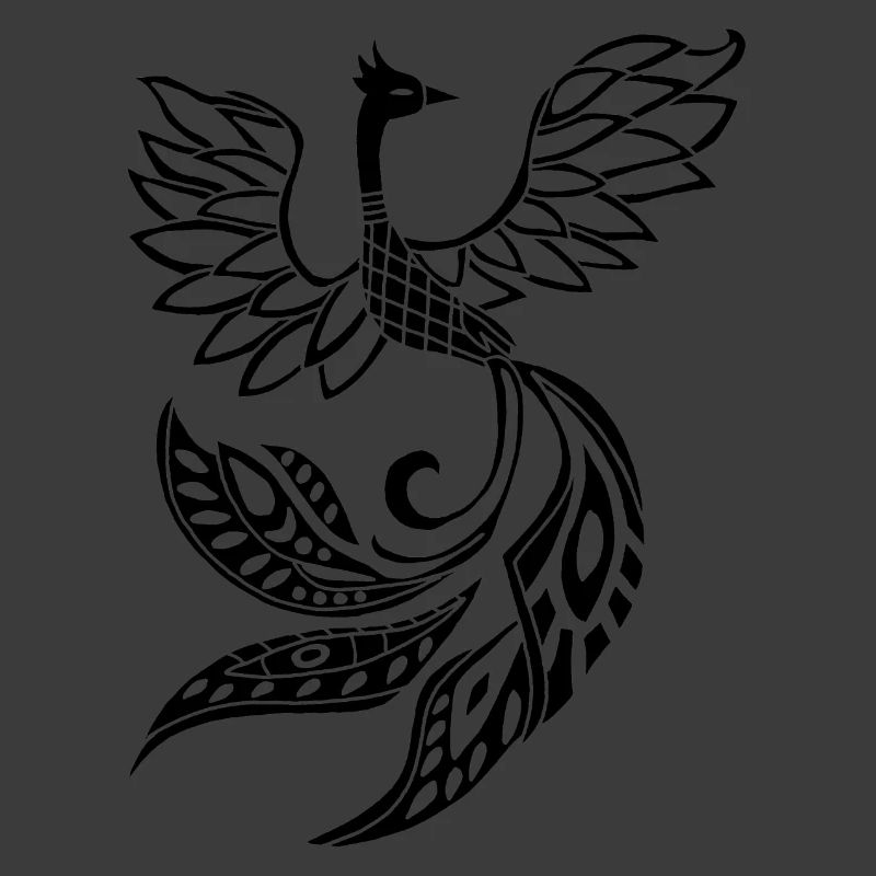 Schwarzer Phönixvogel