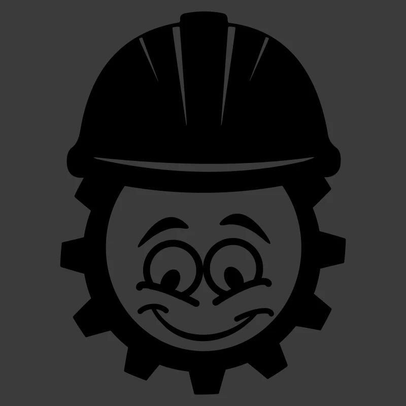 Mechanic with helmet