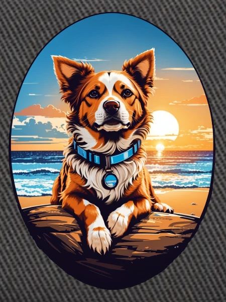 Hund am Strand