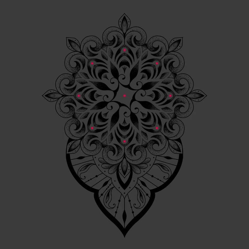 Mandala graphic dot work