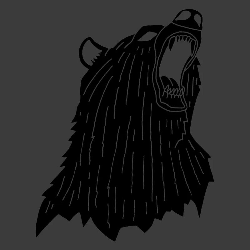 Wütender Schwarzbär