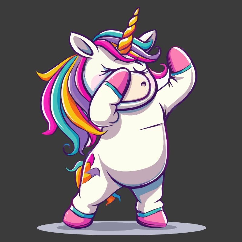 Regenbogen Dab Einhorn