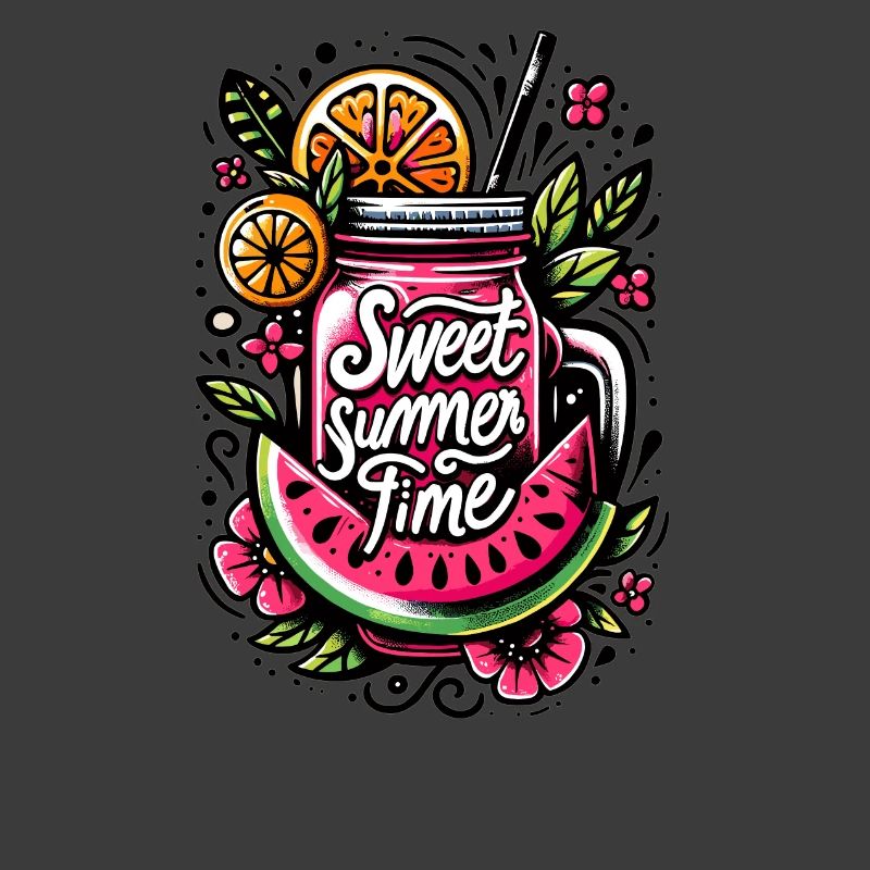 Summery fruit drinking bag