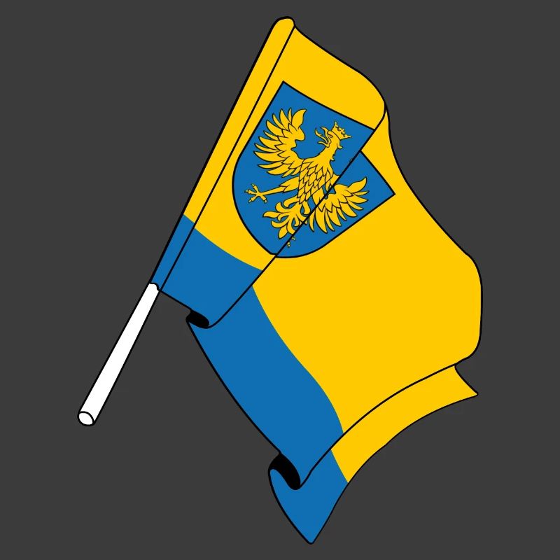 Drapeau Opole Pologne