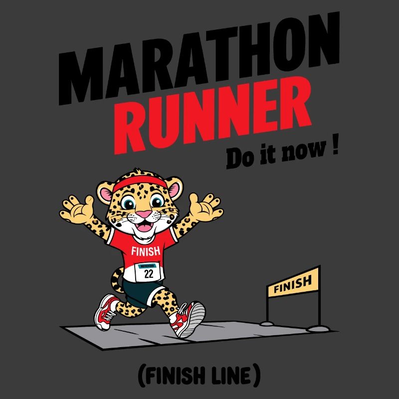 Leopard Marathon Läufer
