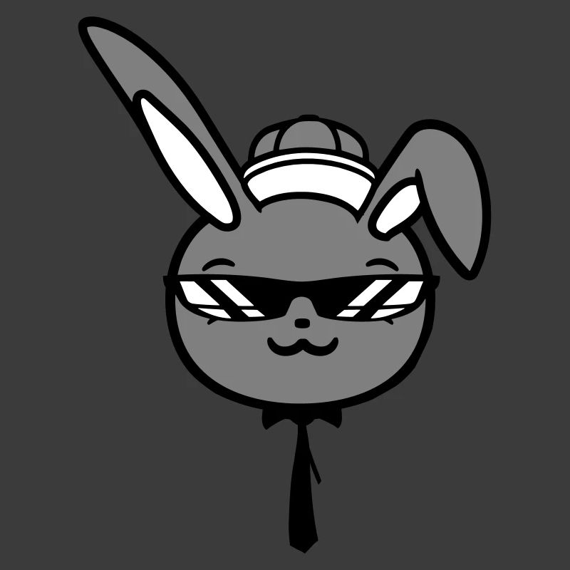 Bunny Sunglasses Cappy Tie Cool Hat Comic