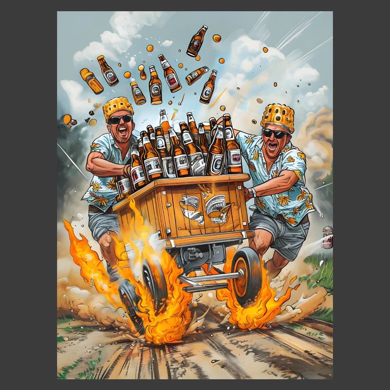Men Drinking Beer Gift