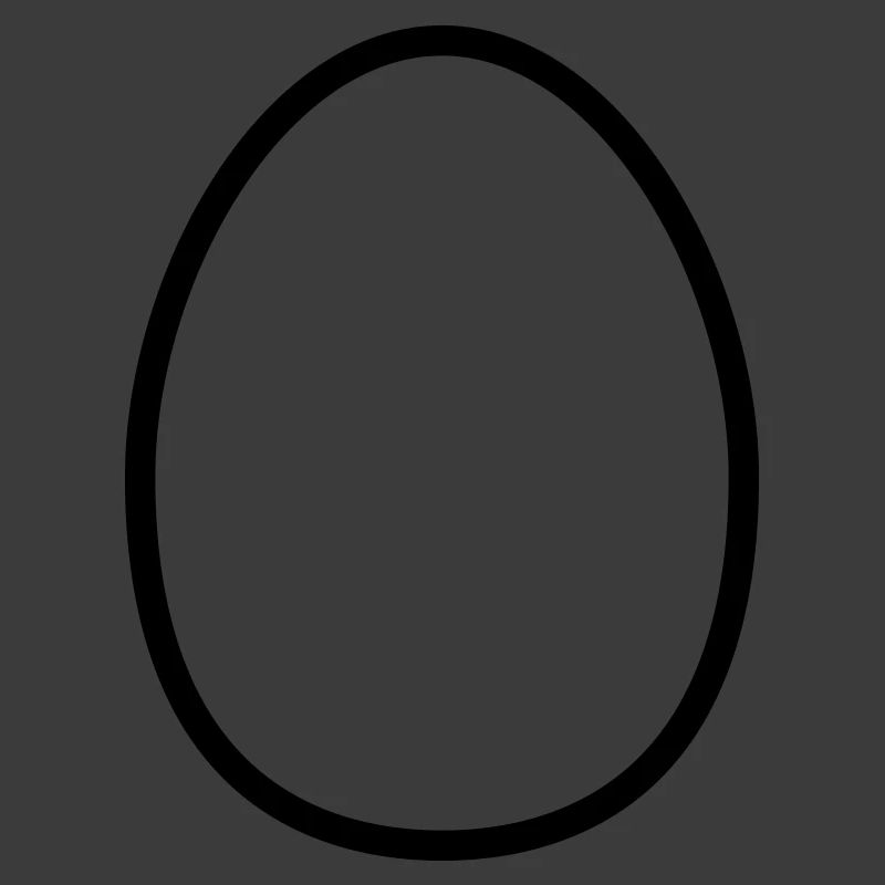 Easter Egg Contour – Minimalist Easter Design