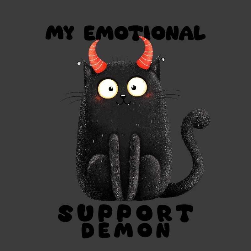 Emotionaler Support-Dämon – Lustige Katzen Edition