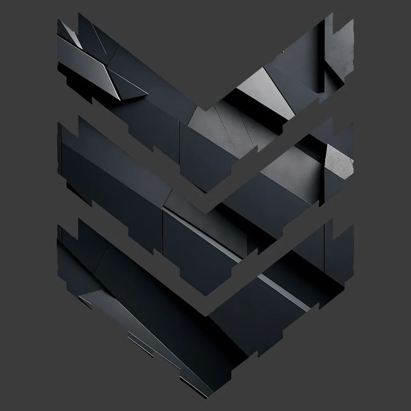 Abstract Black Geometric Pattern