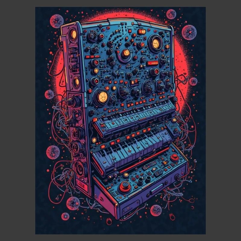 Futuristic electronic music device