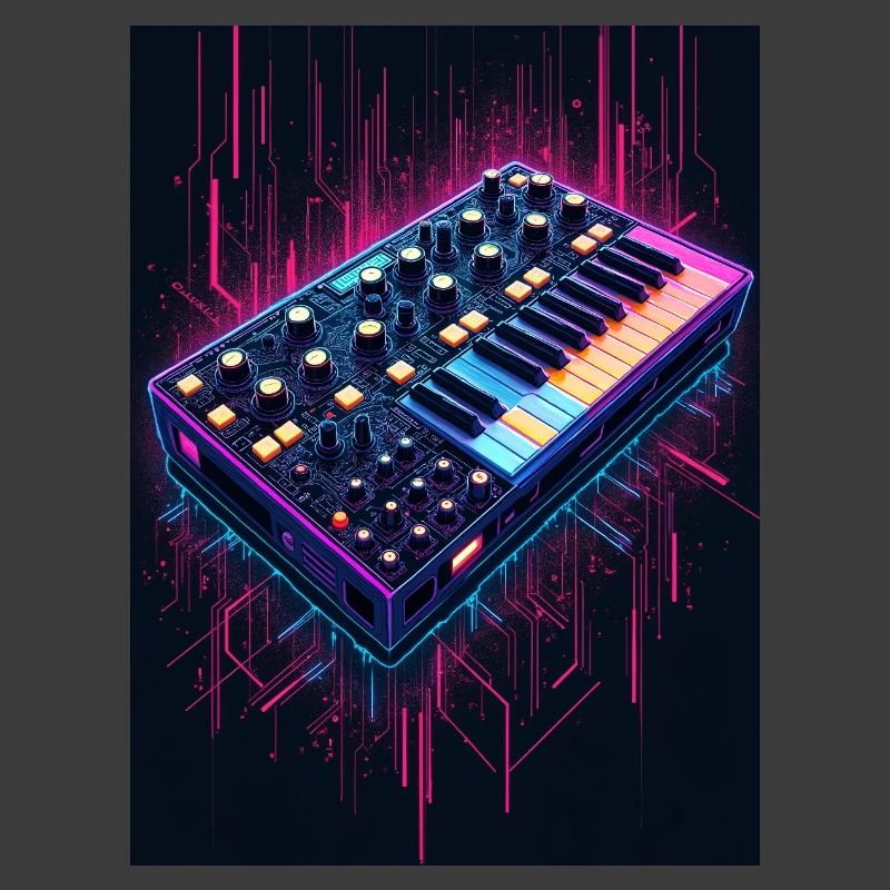 Futuristic synthesizer design