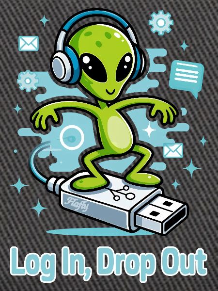 👽 Alien auf dem USB-Surf