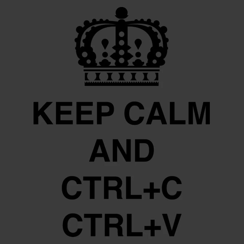 T-shirts de classe Keep calm et CTRL+C CTRL+V