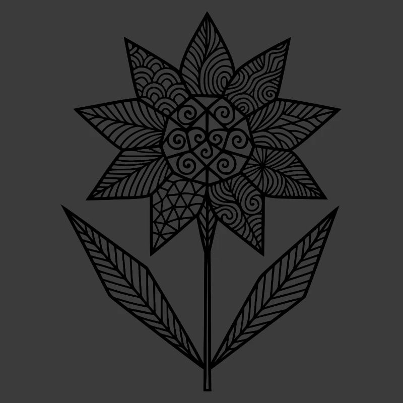 Patterned floral graphic