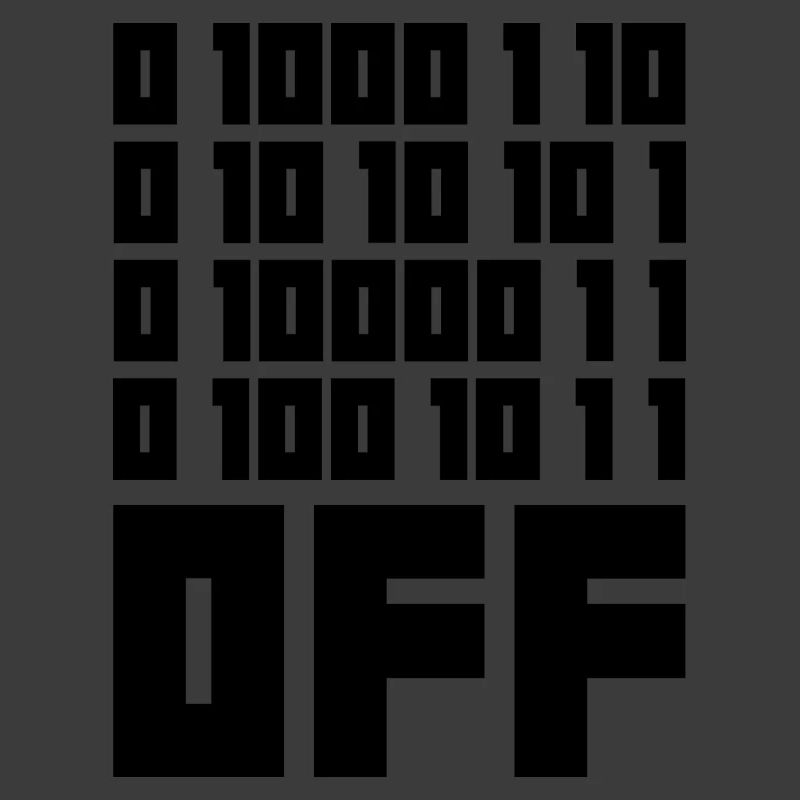 Binärcode F**k OFF – Nerd Humor & Geek Code