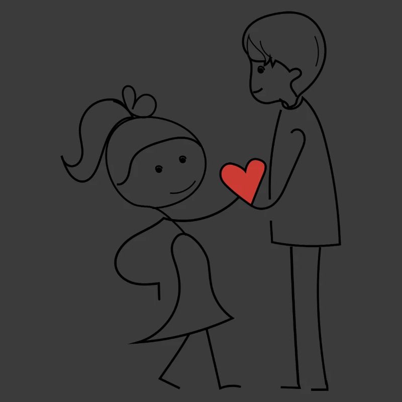 Friends exchanging affection