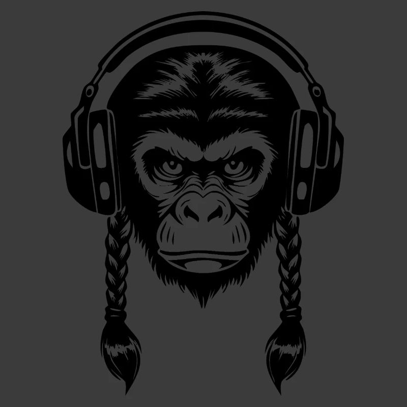 Electro Monkey Head Synth Wave Edition Shirt