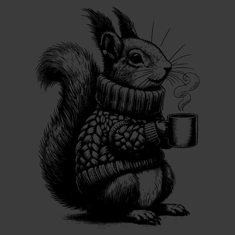 Squirrel with tea