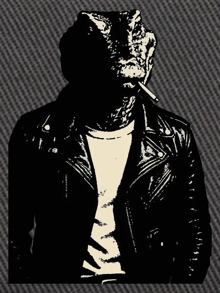 Leder Lizard Moto Rebel