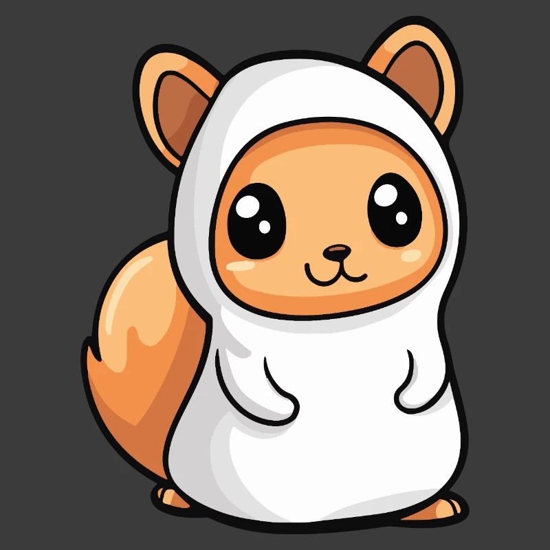 Squirrel Halloween Ghost