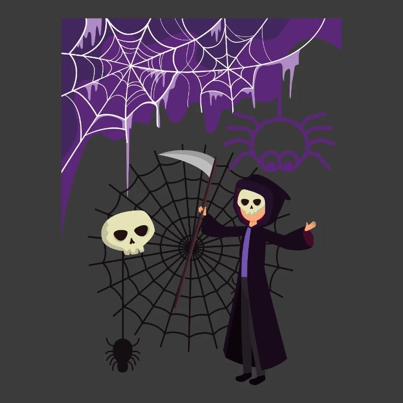 Grim Reaper in the spider's web