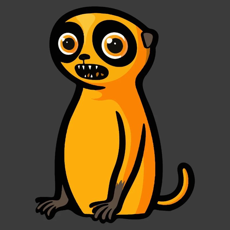 Erdmännchen Halloween Comic Lustig