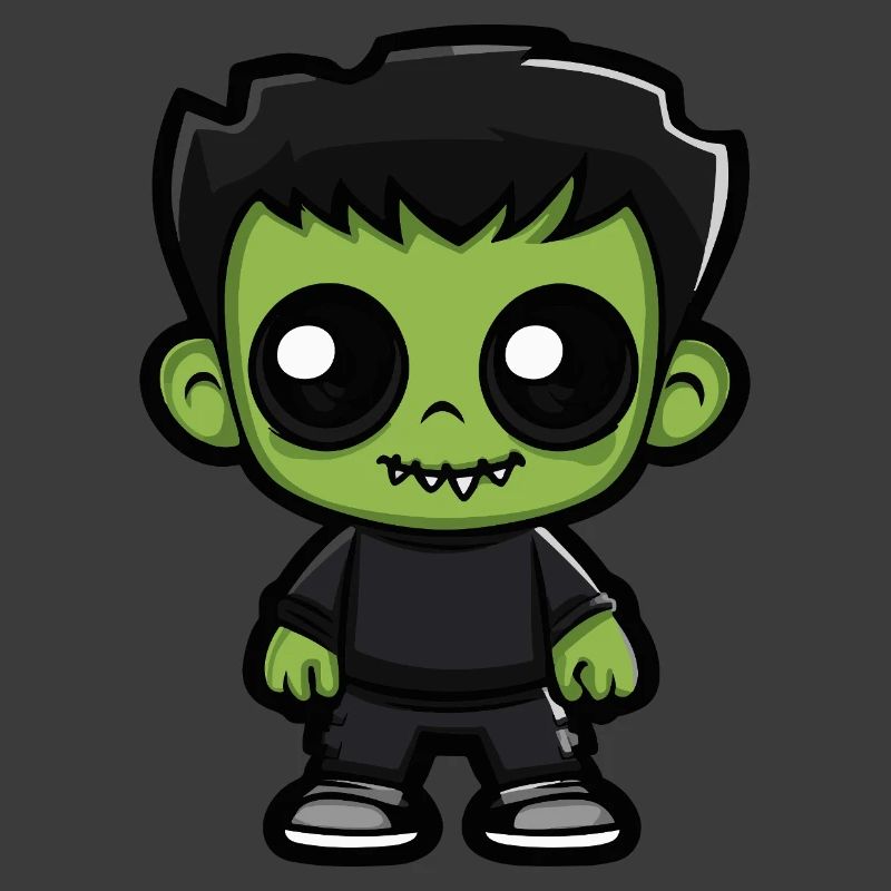 Zombie Halloween Niedlich Comic