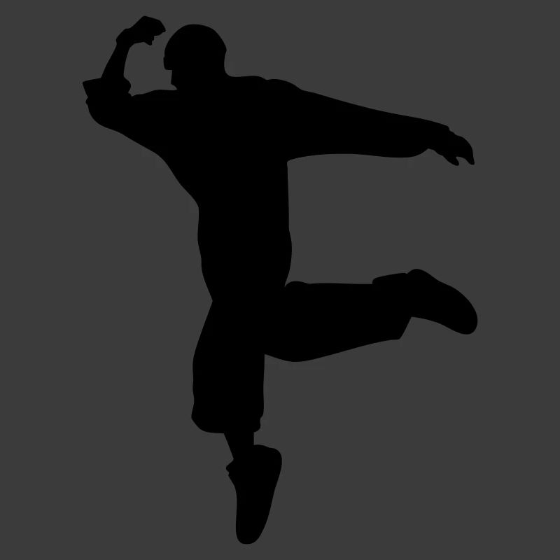 B-Boy Silhouette – Breakdance Move