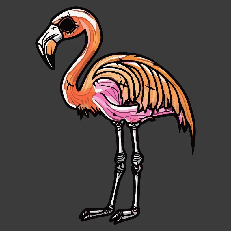 Flamingo Halloween Zombie