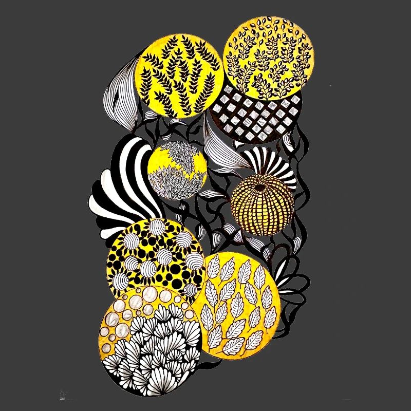 Luminous Circle Patterns Botany