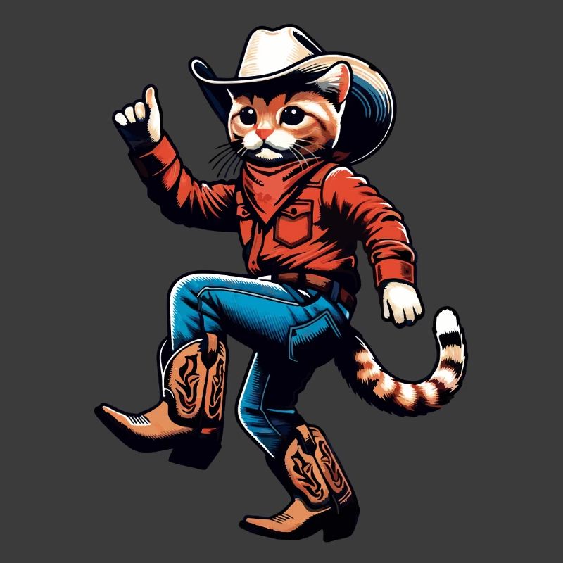 Katze Cowboy Abenteuer